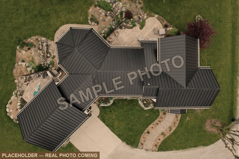 Roof before — worn shingles